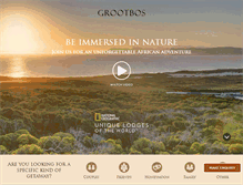 Tablet Screenshot of grootbos.com